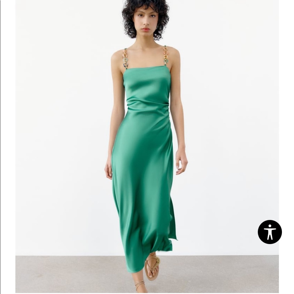 Zara chain slip dress